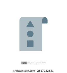 Home Renovation Icon Representing Stylish Design and Modern Improvements in Interior Spaces with Geometric Shapes and Functional Layouts