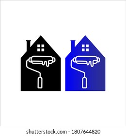 Home renovation icon in trendy flat design
