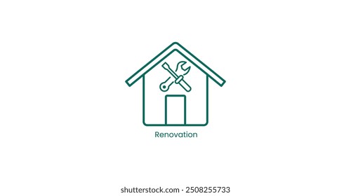 Icono de Vector de renovación y mejora del hogar