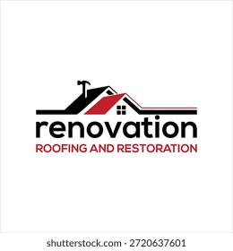 casa renovação logotipo design elemento vetor modelo
