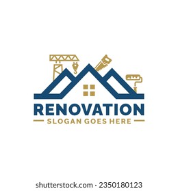 Logo-Design der Innenrenovierung, Vektorgrafik