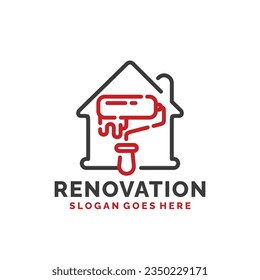 Logo-Design der Innenrenovierung, Vektorgrafik