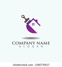 Home Renovation of painting logo design inspiration 