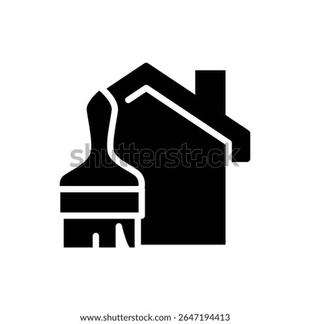 home renovation service solid icon symbol vector design good for web or mobile app