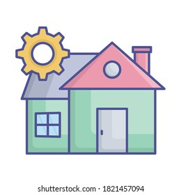 
Home renovation  Vector Icon which can easily modify or edit
