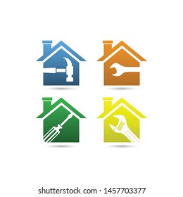 home renovations logo, home repair logo