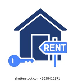 Home Rent Elemento de icono para el diseño