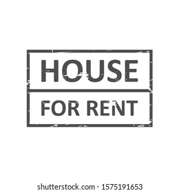 Home For Rent rubber stamp vector image. Rubber stamp with text home for rent inside, vector illustration