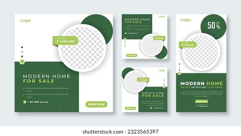 Home Rent Sale Social Media Post for Online Marketing Promotion Banner, Story and Web Internet Ads Flyer