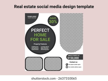 Home rent and sale social media advertising posts digital marketing vector sets. Unique geometric modern square template social media layouts poster and promo social media banners design.
