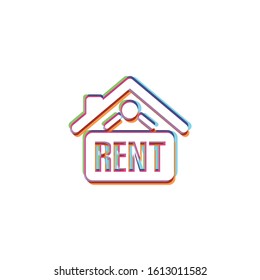 Home Rent Sign - Vector App Icon