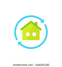 home rent vector icon on white
