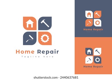 Home repair company logo vector