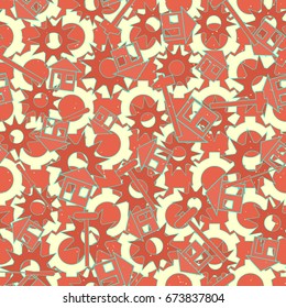 Home repair and construction conception. Seamless pattern. Vector illustration
