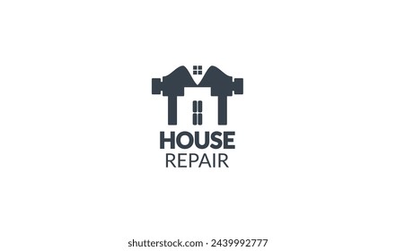 Home Repair construction logo icon vector Art Illustration