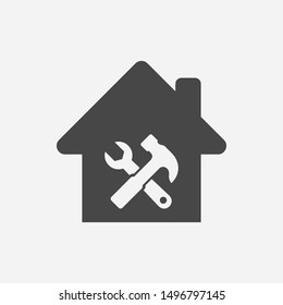 Home Repair Icon Concept. Home Maintenance Service Icon. House Restoration Icon.