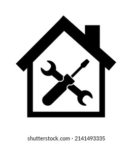 Home Repair Icon Concept. Home Maintenance Service Icon. House Restoration Icon.