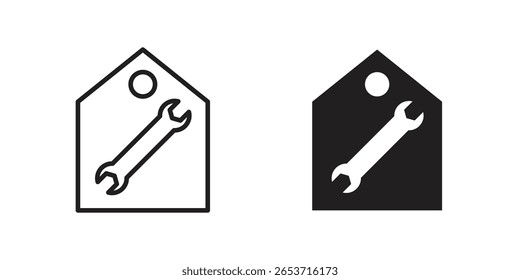 Elemento de design de ícone de reparo doméstico. Traçado editável. Vetor
