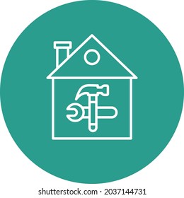 Home Repair icon vector image. Can also be used for web apps, mobile apps and print media.