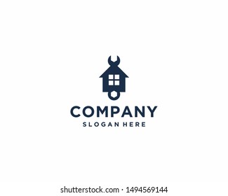 Home repair logo design template