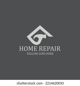 Home repair logo design template. Vector illustration