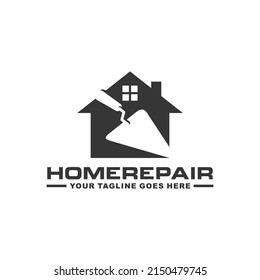 vector de diseño de logotipo de reparación en casa