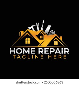 Logotipo de reparación del hogar, Handyman Logo