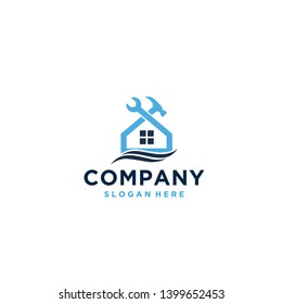 Home Repair Logo Modern Design Template