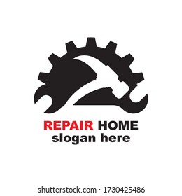Home Repair Logo Template Design,
