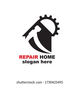 Home Repair Logo Template Design,
