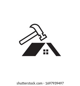 Diseño de icono vectorial de la plantilla de logotipo de reparación doméstica