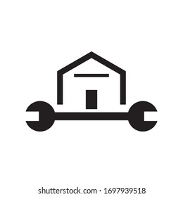 Home repair logo template vector icon design