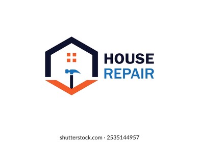 home repair logo template vector