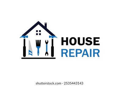 HOME REPAIR LOGO TEMPLATE VECTOR