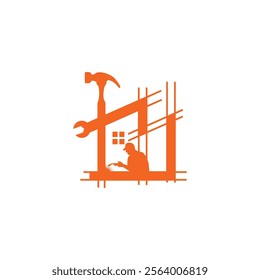 home repair logo template	vector illustration