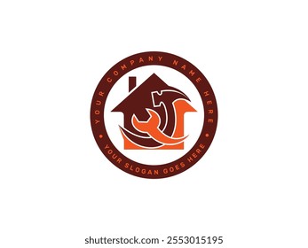 Home Repair Logo, Unique and Creative Home Repair Logo Design for Your Brand or Company