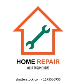 Home repair logo vector symbol 