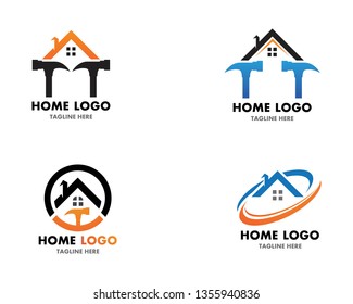 Home repair logo vector template