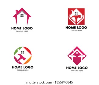 Home repair logo vector template