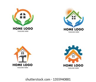 Home repair logo vector template