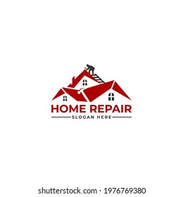 home repair roofing remodeling handyman logo