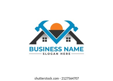 home repair, roofing, remodeling, handyman logo