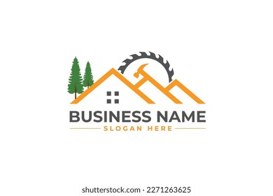  home repair, roofing, remodeling, handyman, home renovation, decor logo