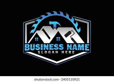 home repair, roofing, remodeling, handyman logo, Building Logo
 