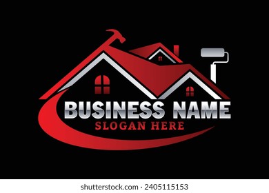 home repair, roofing, remodeling, handyman logo, Building Logo
