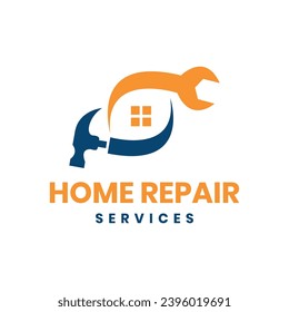 Home Repair service creative modern simple logo design concept