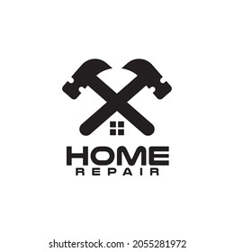 Home repair service vector logo design