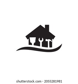 Home repair service vector logo design