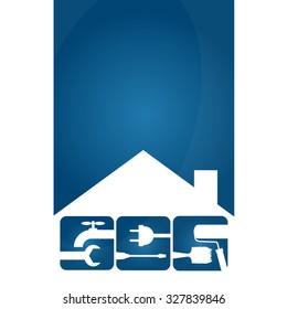 Home repair symbols for the business, vector