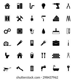 Home repair and tools Icons - Shutterstock ID 298437962